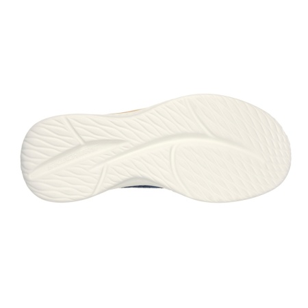 Pantofi Skechers Slade, tehnologie slip-in, brant din spuma cu memorie, culoare albastra - Img 5
