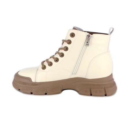 Ghete Berliner, model Y6523, culoare crem, talpa flexibila - Img 4