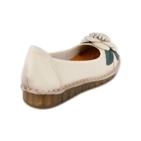 Pantofi Formazione, model 1817, talpa foarte flexibila din silicon, culoare bej - Img 2