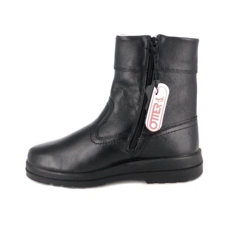 Cizme Otter, model 27758, imblanite, culoare neagra - Img 4