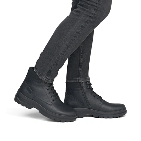 Ghete Rieker, model F5400, blana naturala, talpa cu crampoane retractabile pentru gheata, culoare neagra - Img 6