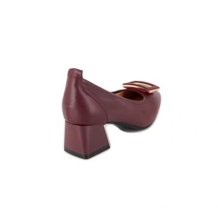 Pantofi Pass, model 11, culoare bordo - Img 3