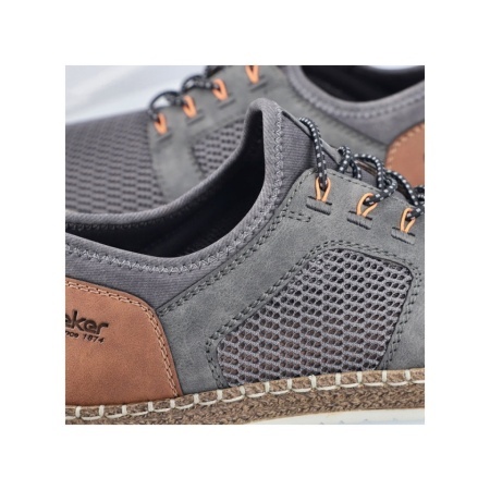 Pantofi Rieker, model B5252, pentru vara, culoare gri - Img 4
