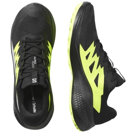 Pantofi Salomon Alphaglide GTX, impermeabili, gore-tex, culoare negru cu verde - Img 4