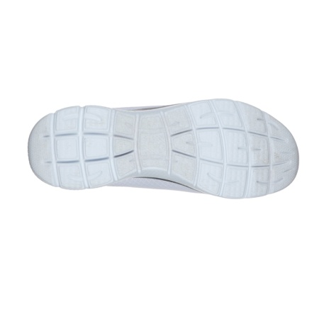 Pantofi Skechers Summits, brant din spuma cu memorie, culoare alba - Img 5