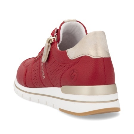 Pantofi sport Remonte, model R6705, brant din spuma cu memorie, culoare rosie - Img 4