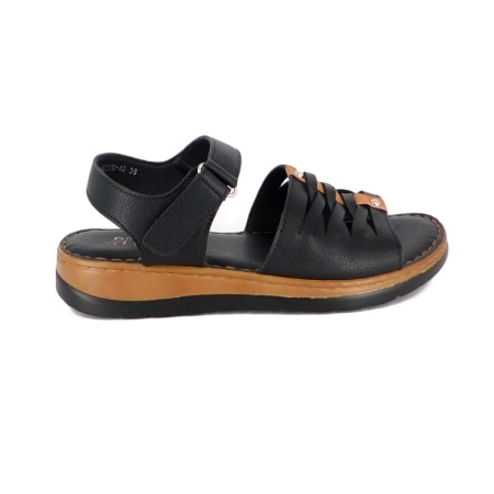 Sandale Pass, model 2506, culoare neagra - Img 2