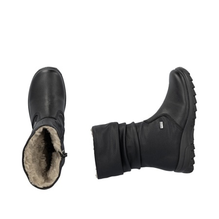 Cizme Rieker, model Z7171-02, impermeabile, imblanite, culoare neagra - Img 3