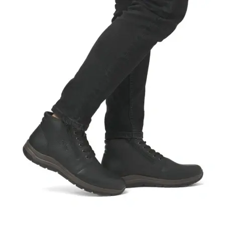 Ghete Rieker, model 03652, blana naturala, culoare neagra - Img 6