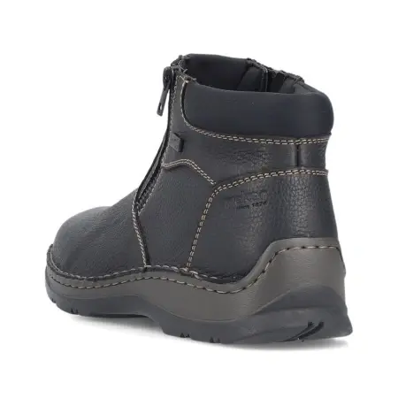 Ghete Rieker, model 05362, impermeabile, blana naturala, culoare neagra - Img 4