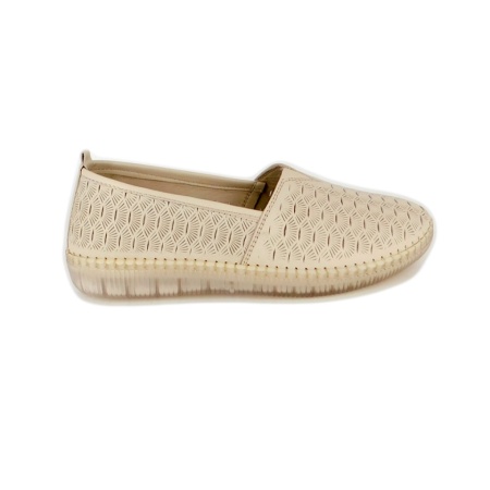 Pantofi Anna Viotti, model 861, talpa flexibila din silicon, culoare bej - Img 2