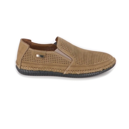 Pantofi Goretti, model 176, talpa flexibila, culoare bej - Img 2