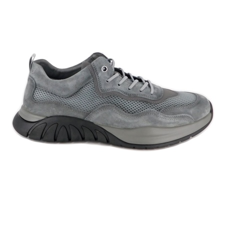 Pantofi Mels, model 82268, talpa flexibila, culoare gri - Img 3