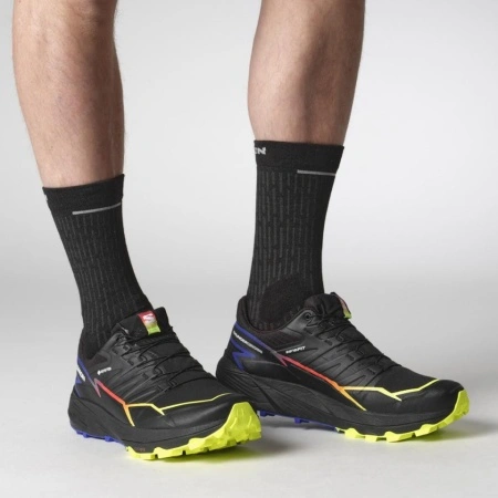 Pantofi Salomon Thundercross GTX, impermeabili, gore-tex, culoare negru cu galben - Img 6