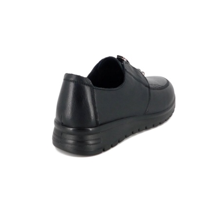 Pantofi Berliner, model N010, culoare neagra, talpa flexibila - Img 2
