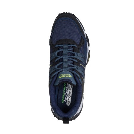 Pantofi Skechers Air Envoy, hidrofobizati, talpa din cauciuc Goodyear cu perna de aer, culoare albastra - Img 3