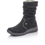 Cizme Rieker, model Z7171-01, impermeabile, blana naturala, culoare neagra