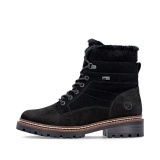 Ghete Remonte, model D0B81, impermeabile, blana naturala, culoare neagra, talpa cu fibra din sticla - Img 2