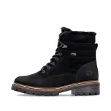 Ghete Remonte, model D0B81, impermeabile, blana naturala, culoare neagra, talpa cu fibra din sticla - Img 2