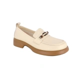 Pantofi Anna Viotti, model 5817, talpa flexibila, culoare crem