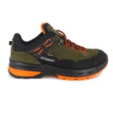 Pantofi Grisport, model 14901, impermeabili, talpa Vibram, culoare oliv cu portocaliu - Img 2