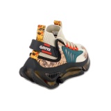 Pantofi Gryxx, model 7D21, brant din spuma cu memorie, culoare bej cu verde - Img 2