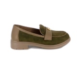 Pantofi Pass, model 13B, talpa flexibila, culoare verde - Img 4