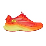Pantofi Skechers MAX CUSHIONING, brant din spuma cu memorie, culoare rosie cu portocaliu - Img 2