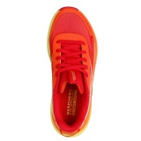 Pantofi Skechers MAX CUSHIONING, brant din spuma cu memorie, culoare rosie cu portocaliu - Img 3