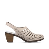 Sandale Rieker, model 40959, culoare bej - Img 3