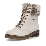 Ghete Remonte, model D0B74, impermeabile, blana naturala, talpa cu fibra din sticla, culoare crem - Img 1
