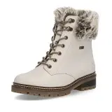 Ghete Remonte, model D0B74, impermeabile, blana naturala, talpa cu fibra din sticla, culoare crem
