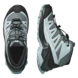 Ghete Salomon X Ultra Mid Junior, impermeabile, Gore-tex, culoare turcoaz - Img 5