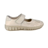 Pantofi Anna Viotti, model 7016, pentru vara, talpa flexibila din silicon, culoare bej - Img 4