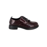 Pantofi Pass, model M57, culoare bordo - Img 3