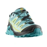 Pantofi Salomon X Ultra Junior, impermeabili, Gore-tex, culoare turcoaz
