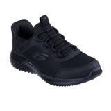 Pantofi Skechers Bounder, brant din spuma cu memorie, tehnologie Slip-In, culoare neagra