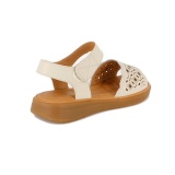 Sandale Formazione, model 33177, talpa flexibila, culoare crem - Img 2