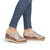 Sandale Remonte, model D2L56, culoare argintie - Img 6