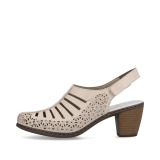 Sandale Rieker, model 40959, culoare bej - Img 4