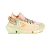 Pantofi Gryxx, model 7D21, brant din spuma cu memorie, culoare verde cu roz - Img 2
