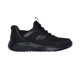 Pantofi Skechers Bounder, brant din spuma cu memorie, tehnologie Slip-In, culoare neagra - Img 2