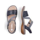 Sandale Rieker, model 65964, culoare albastra - Img 3