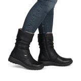 Cizme Rieker, model Z7171-02, impermeabile, imblanite, culoare neagra - Img 5