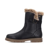 Ghete Remonte, model D9382, impermeabile, blana naturala, talpa cu crampoane retractabile, culoare neagra - Img 2