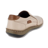 Pantofi Goretti, model 9505, culoare bej - Img 3