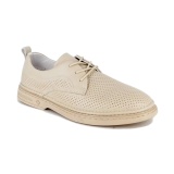 Pantofi Otter, model 3B, perforati, culoare bej, talpa foarte flexibila