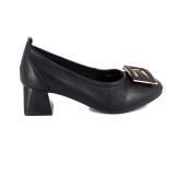 Pantofi Pass, model 11, culoare neagra - Img 2