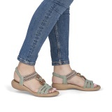 Sandale Rieker, model 61855, culoare verde - Img 5