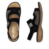 Sandale Rieker, model 65989, culoare neagra - Img 4
